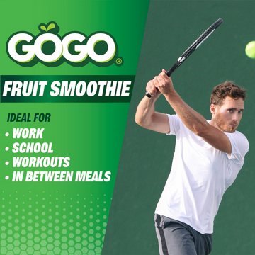 GoGo squeeZ Tropical Fruit Smoothie Protein Pouches, 4 ct