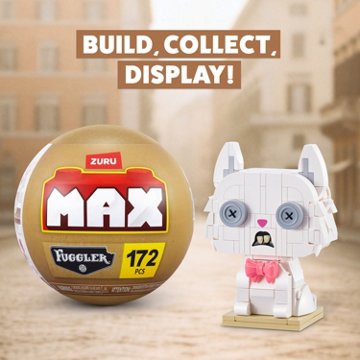 Zuru MAX Cheezee White Alley Cat Building Toy, 172 pc