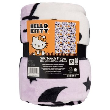 Sanrio Hello Kitty Bats Throw - Purple, 50'' x 70''