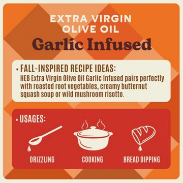 H-E-B Garlic Infused Extra Virgin Olive Oil