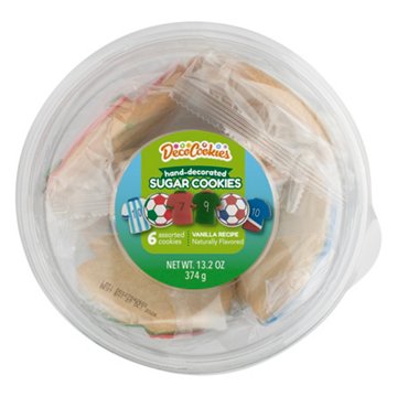 DecoCookies World Soccer Teams Hand-Decorated Cookies, 6 ct