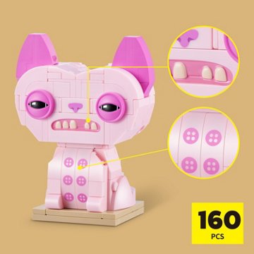 Zuru MAX Fuggler Wrinkle McStinkles Building Toy, 160 pc
