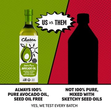 Chosen Foods Refined Avocado Oil Squeeze Bottle, 16.2 oz