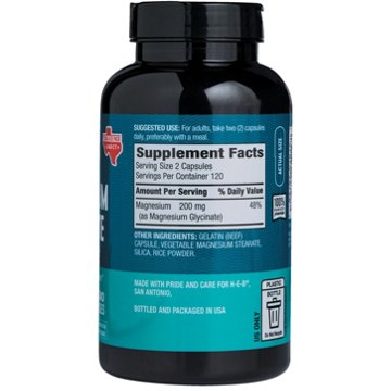 H-E-B Magnesium Glycinate Capsules, 240 ct