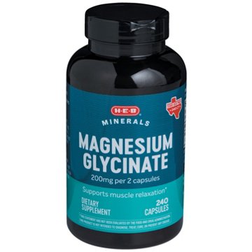 H-E-B Magnesium Glycinate Capsules, 240 ct