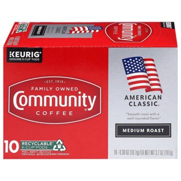 Community Coffee American Classic Medium Roast Single Serve Coffee K Cups