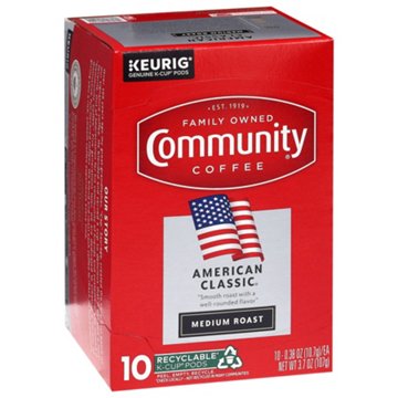 Community Coffee American Classic Medium Roast Single Serve Coffee K Cups