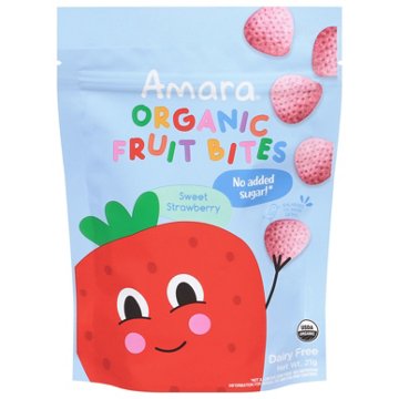 Amara Organic Fruit Bites - Sweet Strawberry