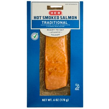 H-E-B Hot Smoked Atlantic Salmon - Traditional