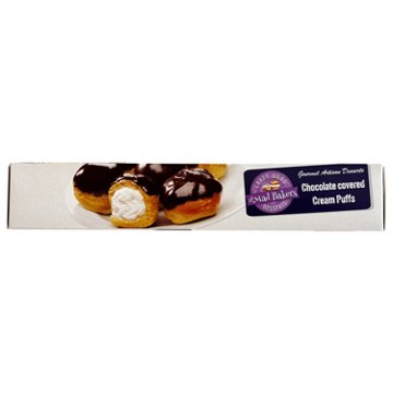 The Mad Bakers Frozen Chocolate Covered Cream Puffs, 15 ct