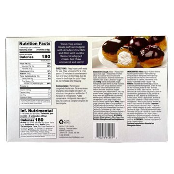 The Mad Bakers Frozen Chocolate Covered Cream Puffs, 15 ct