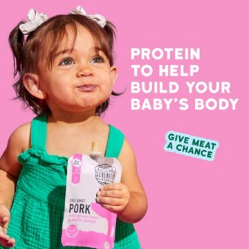 Serenity Kids Organic Baby Food Pouch - Pork, Green Beans & Sweet Potato