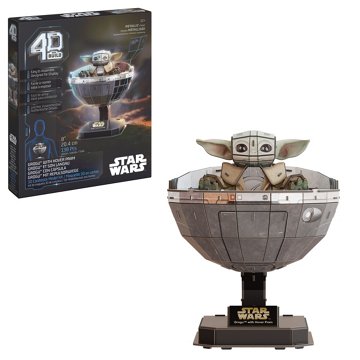 Spin Master Star Wars Grogu Hover Pram 4D Puzzle, 138 pc