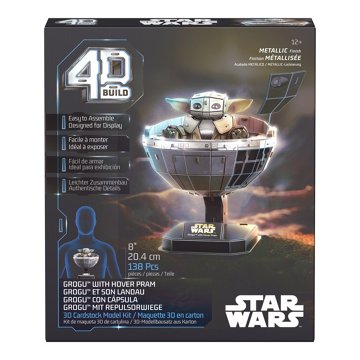 Spin Master Star Wars Grogu Hover Pram 4D Puzzle, 138 pc