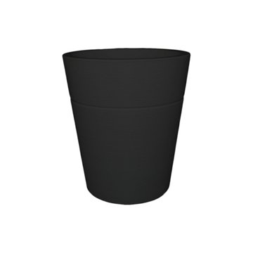 Blue Orange Pottery Gramado Plastic Pot - Black