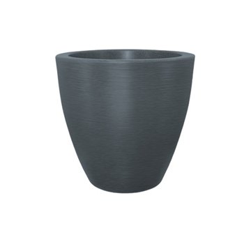 Blue Orange Pottery Pantanal Graphite Plastic Pot - Dark Gray, Small