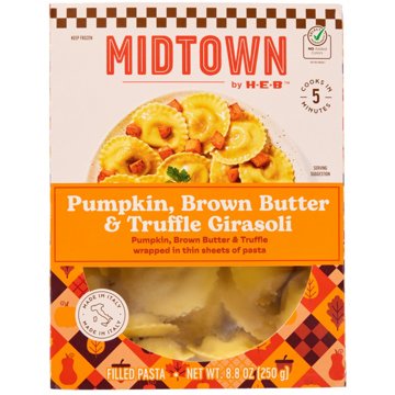 Midtown by H-E-B Pumpkin, Brown Butter & Truffle Girasoli Frozen Pasta