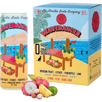St. Cecilia Soda Company Wavedancer Sparkling Water 4 pk Cans