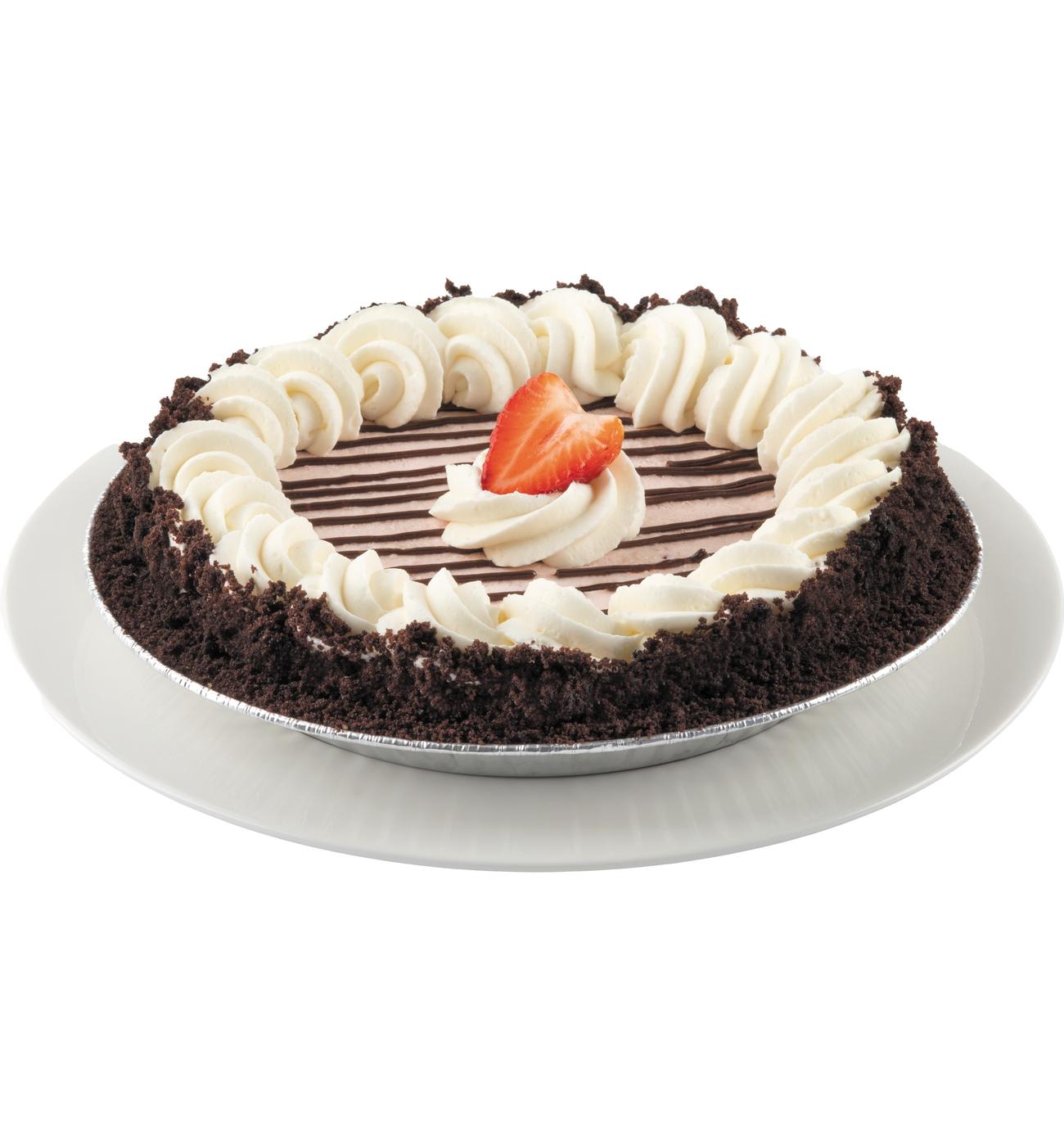 H-E-B Bakery Chocolate Strawberry Cream Cold Pie; image 2 of 2