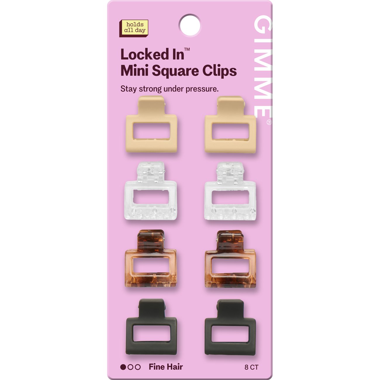 Gimme Beauty Locked In Mini Square Claw Clips - for Fine Hair - Shop ...