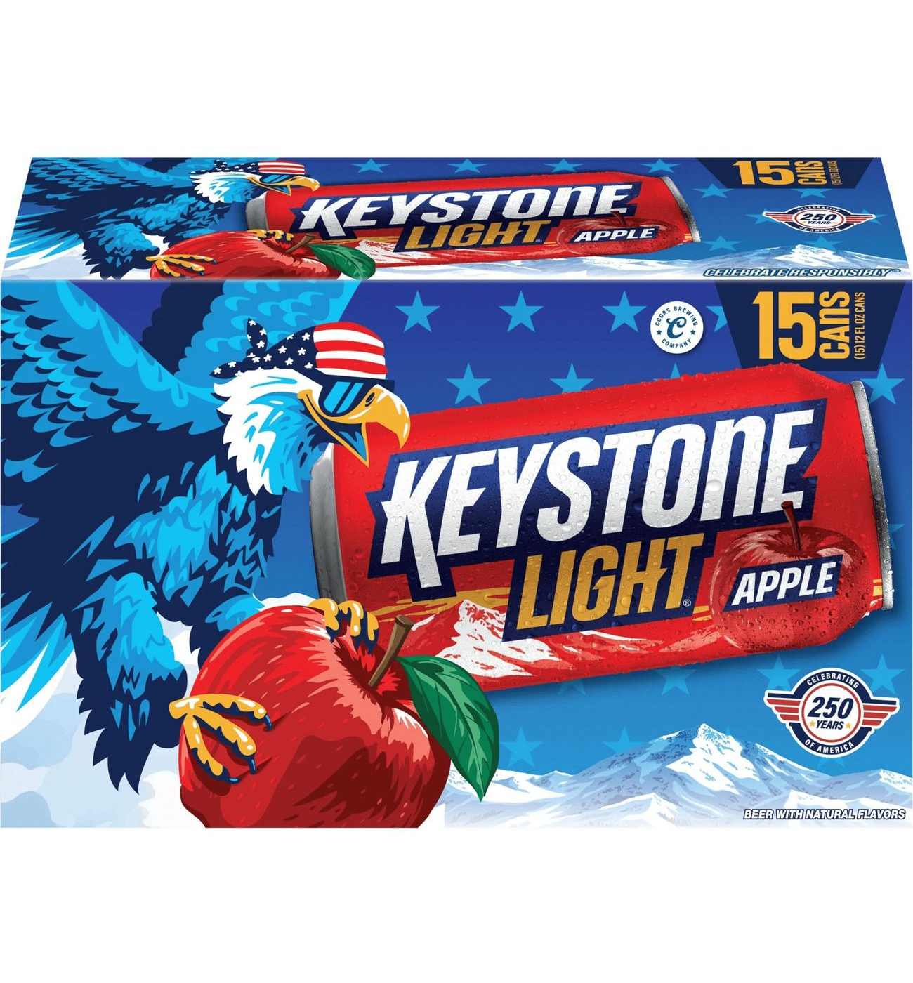 Keystone Light Apple 15 pk Cans - Shop Beer at H-E-B