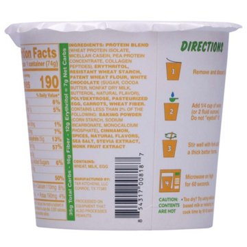 Bootylicious 25g High Protein Muffin Cup - Carrot Cake 