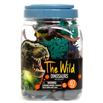 Boley The Wild Dinosaurs Big Bucket, 40 pc