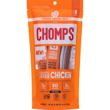 Chomps 12g Protein Original Chicken Sticks, 8 ct
