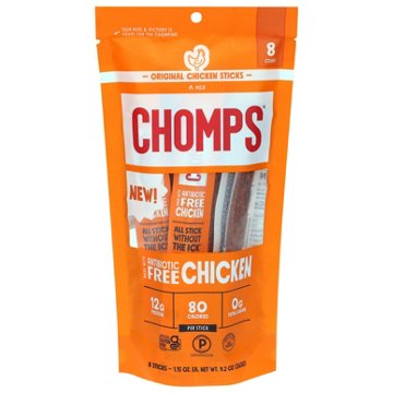 Chomps 12g Protein Original Chicken Sticks, 8 ct