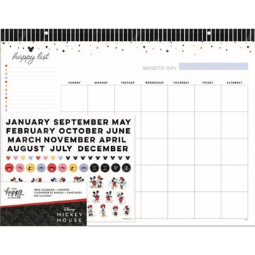 The Happy Planner Disney Undated Desk Calendar