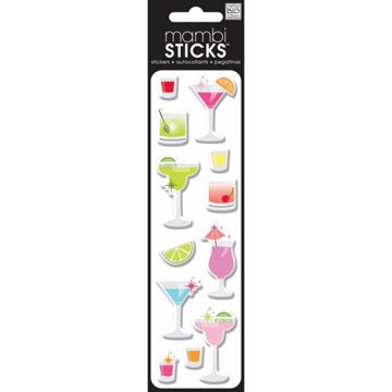 The Happy Planner Stickers - Cocktails Puffy