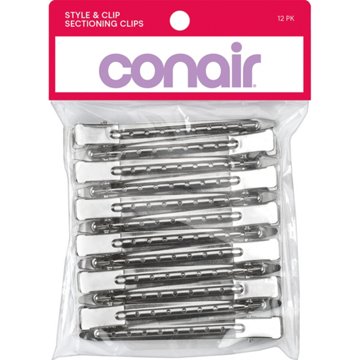 Conair Sectioning Hair Styling Clips, 12 ct