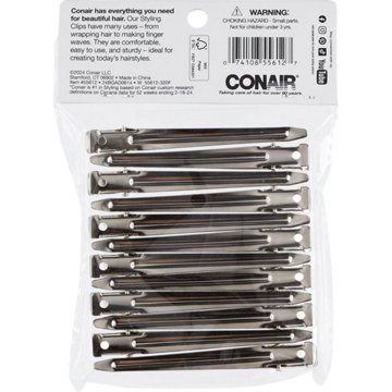Conair Sectioning Hair Styling Clips, 12 ct