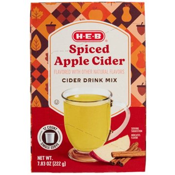 H-E-B Spiced Apple Cider Drink Mix Single Serve Cups