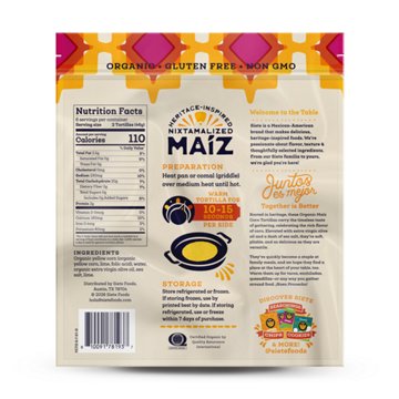 Siete Organic Yellow Corn Tortillas, 12 ct
