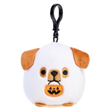 American Greetings Ghost Puppy Jack-o'-Lantern Halloween Plush Keychain