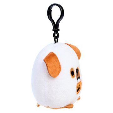 American Greetings Ghost Puppy Jack-o'-Lantern Halloween Plush Keychain