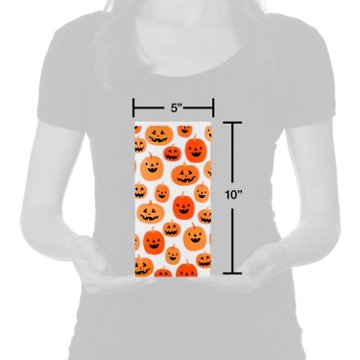 American Greetings Halloween Cellophane Treat Bags, Jack-O'-Lantern Pumpkins, 12 ct