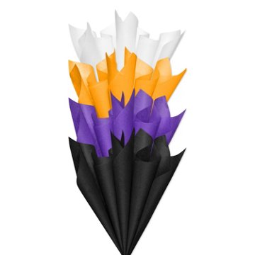 American Greetings Halloween Tissue Paper - Black, Purple, Orange & White, 40 ct
