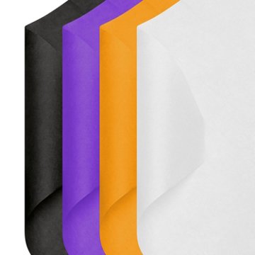 American Greetings Halloween Tissue Paper - Black, Purple, Orange & White, 40 ct