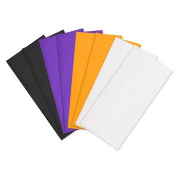 American Greetings Halloween Tissue Paper - Black, Purple, Orange & White, 40 ct