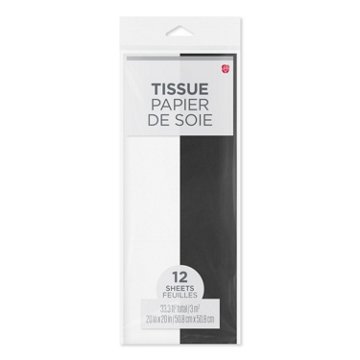American Greetings Halloween Tissue Paper - Black & White Tissue Paper, 12 ct