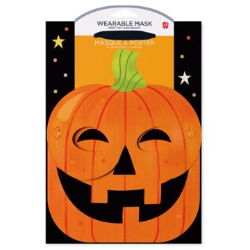 American Greetings Jack-O'-Lantern with Stars with Wearable Pumpkin Facemask Medium Halloween Gift Bag