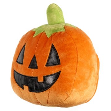American Greetings Halloween Plush Pumpkin Jack-O'-Lantern Treat Holder