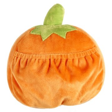 American Greetings Halloween Plush Pumpkin Jack-O'-Lantern Treat Holder