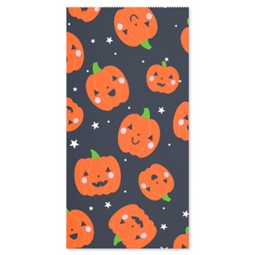 American Greetings Pumpkin & Stars Pattern Halloween Lunch Treat Bags, 3.38" x 10.38" x 5.25"