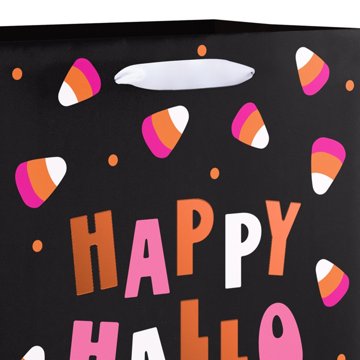 American Greetings Black Candy Corn Happy Halloween Medium Halloween Gift Bag