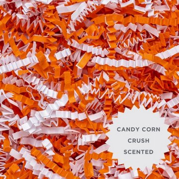 American Greetings Candy Corn Scented Shred Tissue for Fall - Orange & White