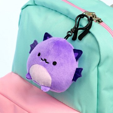 American Greetings Halloween Plush Ghost Keychain, 3.25" x 3.25"
