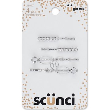 Scunci Trend Essentials All Day Hold Bobby Pins - Silver